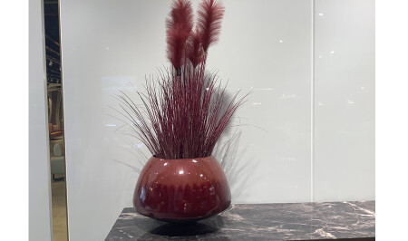 (MNZ-Flowery Cinnamon Vase) - 20298 - Cadde Yıldız