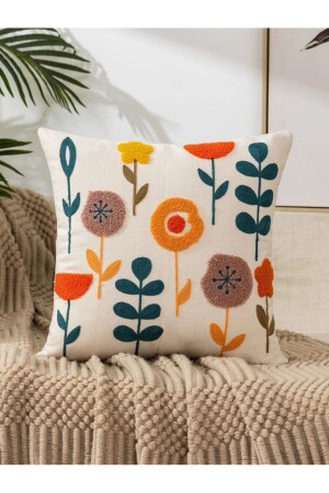 MNZ-Flows طوق زهري طوق حلقات طوق طوق طواف خاصة تصميم نارنجي أخضر أزياء رمي وسادة قضية 45*45 سم - Bedco