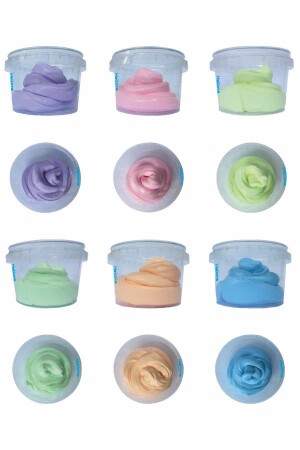 MNZ-Fluffy Slime 6 قطع جاهزة للعب الخبز H003201 - Hellove