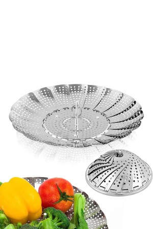 MNZ-Folding Steam Vegetable Cooker Boiler أجهزة غلي السلة - Housedec