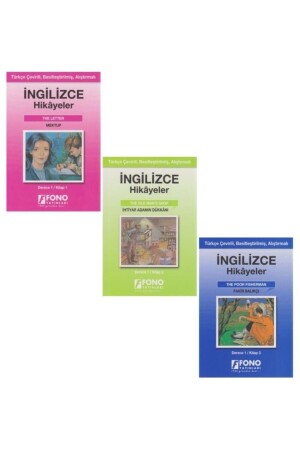 MNZ-Fono قصص إنجليزية تركية الصف الأول (3 كتب) - Fono Yayınları