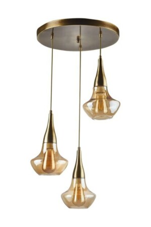 MNZ-Fora غرفة المعيشة 3 قطع - المطبخ - غرفة النوم القديمة الروسية الحديثة الزجاجية مصباح معلق الوقود 0170220212 - Modavize