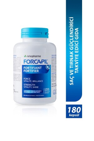 MNZ-Forcapil® Fortifier مكمل غذائي لتعزيز الشعر والظفافير - 180 كبسولة - Arkopharma