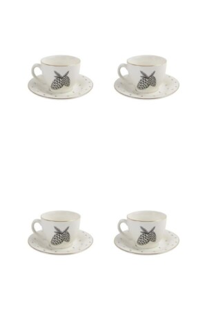 MNZ-Forest 8 قطع كوب الشاي مجموعة ل 4 أشخاص 215 كلم PKT-102LFH228316 - Porland