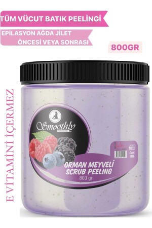 MNZ-Forest Fruit Anti-Growing Hair and Moisture Bomb Body Peeling 800 جرام - Smoothly
