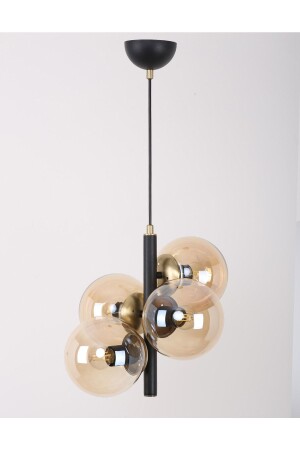 MNZ-Forte Black قديم العسل الزجاجي الشمعة 705202211 - MŞ Aydınlatma