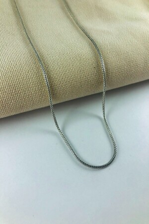 نموذج ذيل MNZ-Fox Unisex سلفر (60 سم) 23122 - Sungurbey Gümüş Dünyası