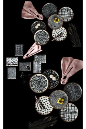 MNZ-Fractal Catering and Breakfast Set 18 قطعة dop12580516igo - Porland