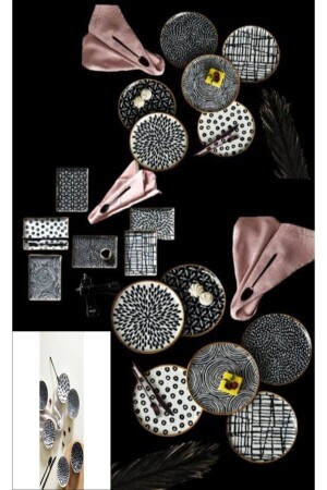 MNZ-Fractal Catering and Breakfast Set 24 قطعة dop11664986igo - Porland