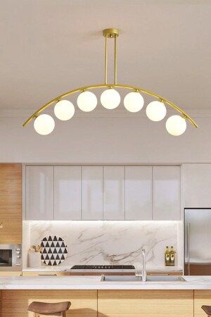 MNZ-Fralde 7 Li Gold صانعة غرفة المعيشة الحديثة للخلفية مناسبة للمطبخ مقهى مطعم 3472-07-FG - Apliqa