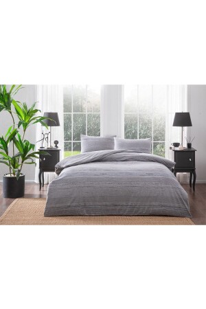 MNZ-Fresco Gray مضاعفة فلانيل غطاء غطاء 60272322 - Taç