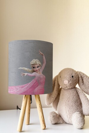 MNZ-Frozen Gray Elsa Elsali غرفة الأطفال مصباح ظل الطاولة مصباح TLAB-274 - Talia Home