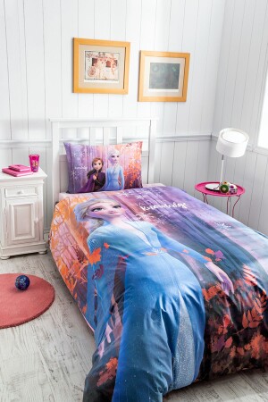 MNZ-Frozen Nature Single Disney المرخصة غطاء غطاء الأطفال مجموعة 8697353484926 - Özdilek