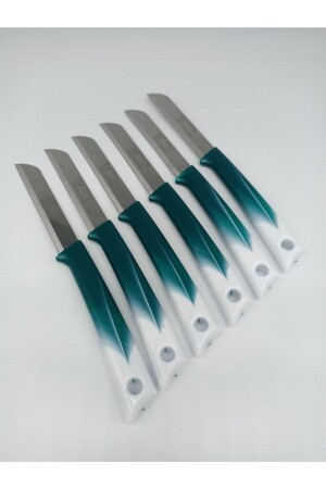 سكين MNZ-Fruit مجموعة من 6 سكينات مطبخة مجموعة لحم خبز الخبز الخضروات البصل البزق لحم الطاهي سكين الجزار سكين HBM - Solingen