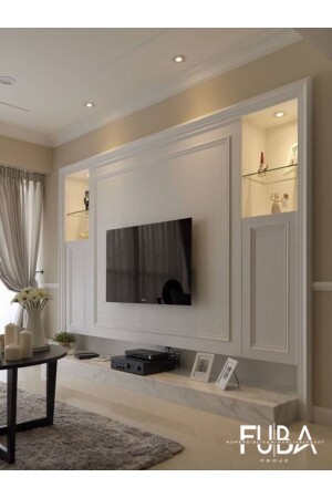 MNZ-Fuba Polyurethane ديكوراتية ريل الجدار الملونة 4cmx240cm - Fuba Aksesuar