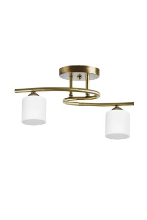 MNZ-Fuji الرياضة الحديثة سقف الضوء القديمة الزجاجية الأسطوانة غرفة المعيشة - المطبخ - غرفة النوم 2 قطعية الشنارة TYC002139 - Fer Avize