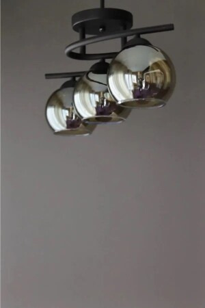 غرفة المعيشة الزخرفية الحديثة من MNZ-Fuji - المطبخ - غرفة النوم اللون الأسود الزجاج المدخن 3 قطع الشنارة - Modavize