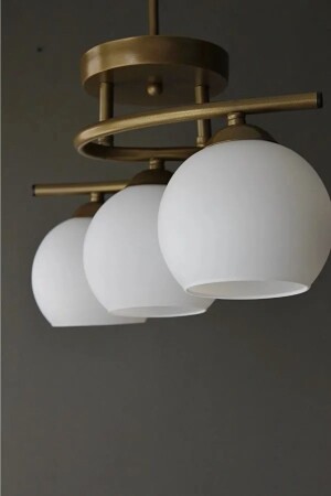 غرفة المعيشة الزخرفية الحديثة من MNZ-Fuji - المطبخ - غرفة النوم الأثرية اللون الأبيض الزجاج الثلاثة قطع الشموع - Modavize