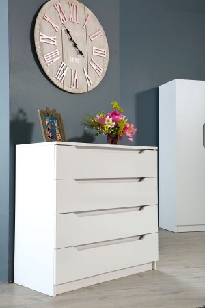 MNZ-Fulya 4 الدرج (الأبيض) 52. 50. 10. CASPIAN. 01. HZ - ipek mobilya