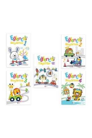 كتاب لون من نوع MNZ-Fun 5 قطع MEY0903219301 - Mor Elma Yayıncılık