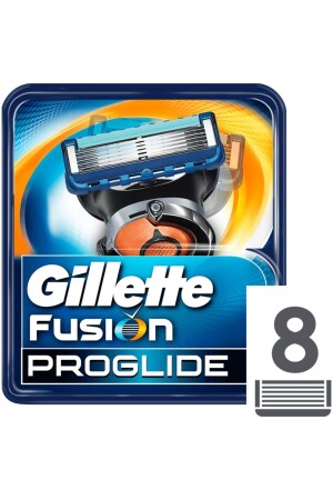 MNZ-Fusion Proglide 8 قطع استبدال طلاء الصفر - Gillette