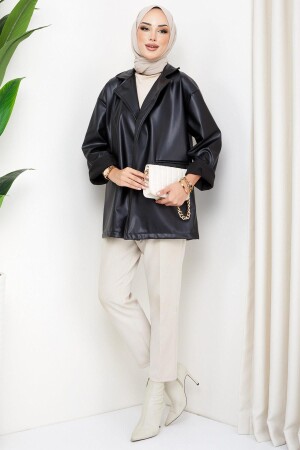 جاكيت من الجلد من نوع MNZ-Fux HM2270 - hafsamina