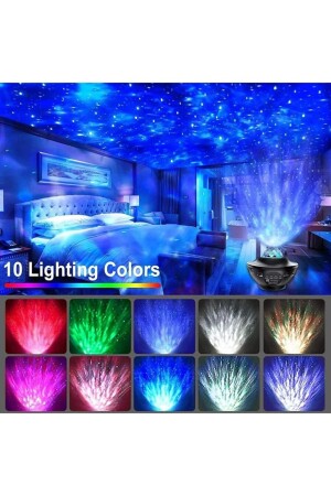 MNZ-Galaxy Sky and Stars Reflecting Projector Night Light المتحدثات بلوتوث المحببة هدية رومانسية - Stlife