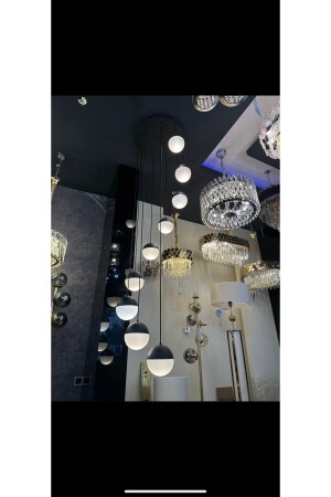 (MNZ-Gallery Space Pendant Chandelier) 7177372727 - Beyaz Aydınlatma