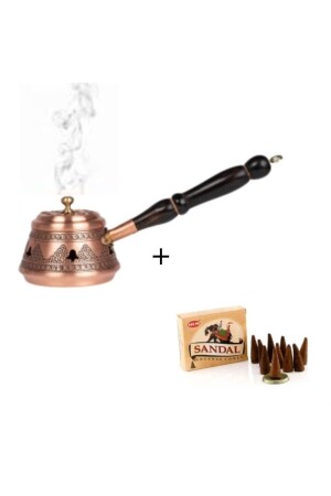 MNZ-Gaziantep مسحوق الوقود النحاسية العنب يد مصفوفة بالخشب + هيم ساندلود الوقود المُخنطط 1001 - Ustası Antepte