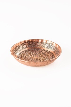 MNZ-Gaziantep Copper Snack Bowl Nuts تقديم الكأس (14CM X 2,5CM) DMT-19163 - DMT COPPER HOME