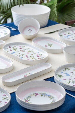 MNZ-Gemma 45 قطعة وجبة الإفطار و العشاء مجموعة 6 أشخاص - Acar