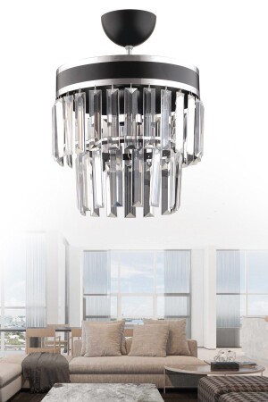 MNZ-Generation Single اثنين من الستور سوداء شمعة حديثة 1026 - KUZEY AYDINLATMA