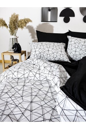 MNZ-Geometrie غطاء غطاء مزدوج مجموعة غطاء غطاء 1 غطاء غطاء + 2 غطاءات الوسادة gckns0330 - CAQQA