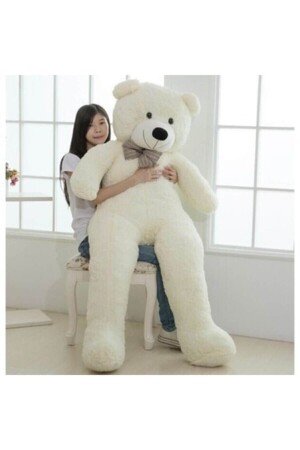MNZ-Giant Large Plush Teddy Bear 170 سم هدية الدب (100% محلية) أبيض bm12302112 - Genel Markalar