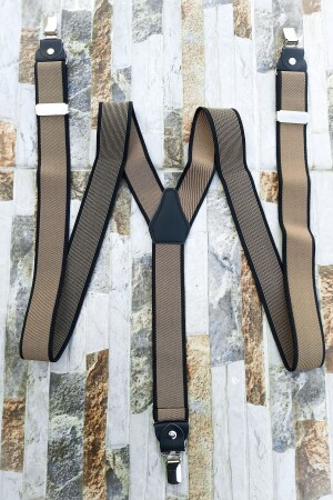 MNZ-Gimavm 100% الجلد بيج يونيسكس بنطلون شنجر GİM00078 - GİM AVM