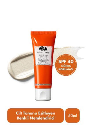 MNZ-Ginzing SPF 40 مرطبة ملونة للاسترخاء والضوء 50 مل 46938 - Origins