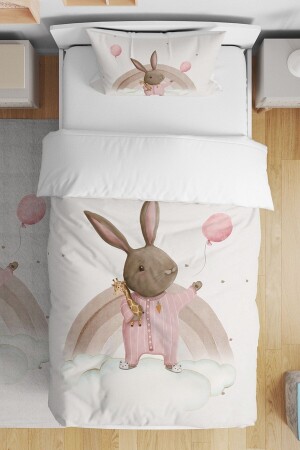 (MNZ-Giraffe Toy and Rabbit Pattern) طفل واحد (بالطفلين) - Evpanya