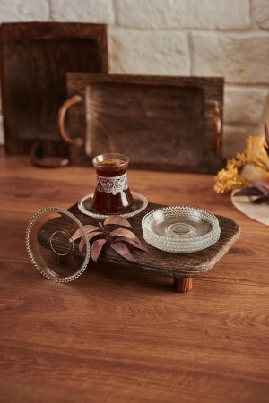 MNZ-Girona 6 قطع من زجاجي طبق الشاي 1497700 - Perotti