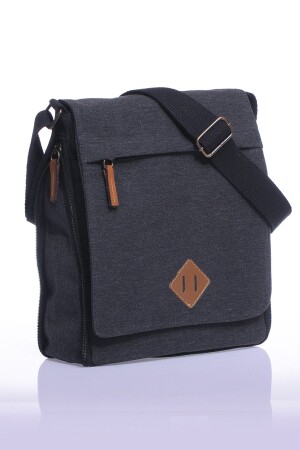 MNZ-Gk14 القماش البريد الرسمي الحقيبة عمودية الجسم المتقاطع الأسود 20UBYH0020 - By Hakan