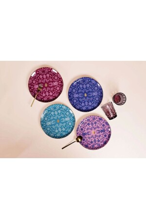 MNZ-Glamorous 4 قطع طلاء مسطح مجموعة 24 سم 007109 - Porland