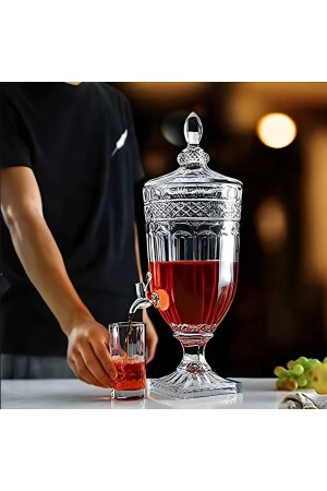 MNZ-Glass Crystal jug LEMONADE. Potakal. عصير الفاكهة، قهوة باردة 2 LT مصدر مع نل EH4781 - SADO