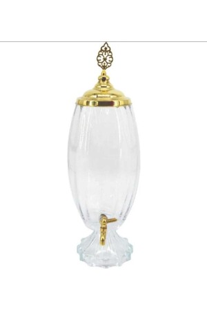 MNZ-Glass فقدان الأمومة شيربت Dispenser زجاجة Dispenser مع نبر 4 Lt 1707 - Akkoyunlu home