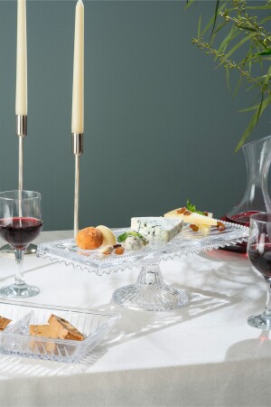 MNZ-Glass Drop Batom Cake Stand TYC00486914992 - Glamis