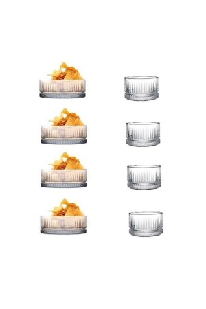 MNZ-Glass Elysia 8-piece Bowl Set Fma03021 Fma01607 297 (530042+530038)-6 - Paşabahçe