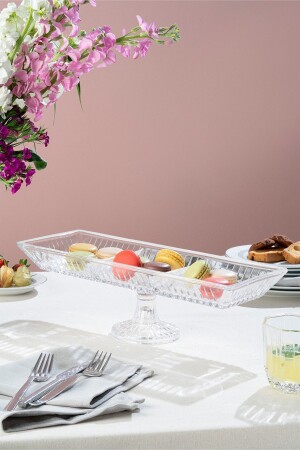 MNZ-Glass Line Model 3-Part Footed Presentation Rack LN. SDÜ. 039. 01. 000 - Glamis