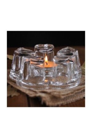 MNZ-Glass Warmer Teapot Coaster Candle Holder PRA-89858-3020 - ChefPlus