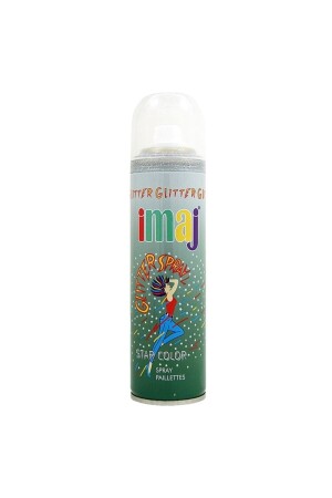 MNZ-Glitter Spray فضة فضية رمدية فضة 100 مل - İmaj
