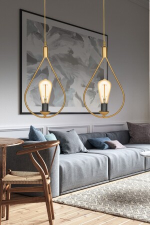 MNZ-Globe 2 قطع Pendant Chandelier قديمة - غرفة النوم - المطبخ - القاعة - غرفة المعيشة - غرفة الأطفال Glob-E - VEDA AVİZE