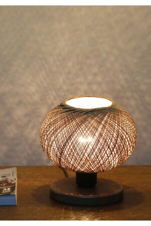 MNZ-Globe Jute String الخشبية أساس ضوء ظل خليط من النسيج بشكل وثيقة A Quality Headboard AYD-3301 - HOMİNG