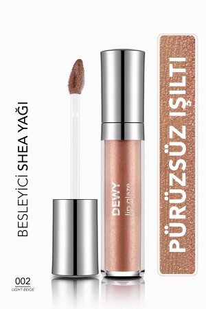 MNZ-Gloss لب تغذية - Dewy Lip Glaze - 002 ضوء بيج-8682536068031 - Flormar